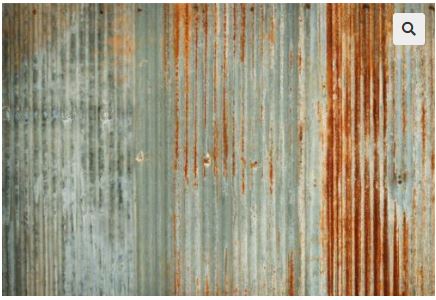 Corrugated Metal Decoupage Paper