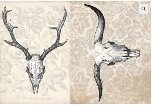 Antler Project Block Decoupage Paper