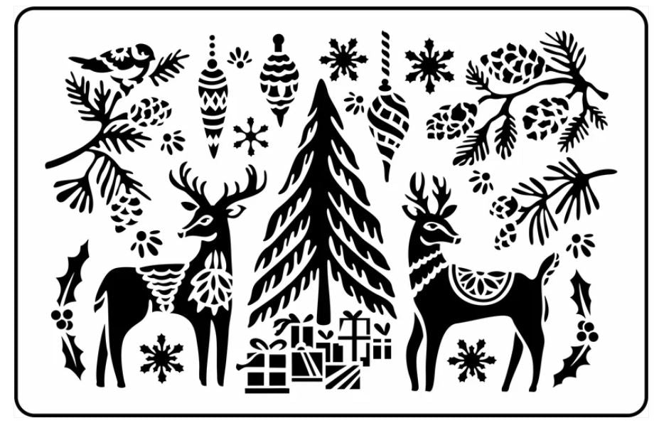 Folk Christmas | JRV Stencils