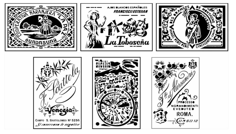 Italian Labels Mini Pack | JRV Stencils