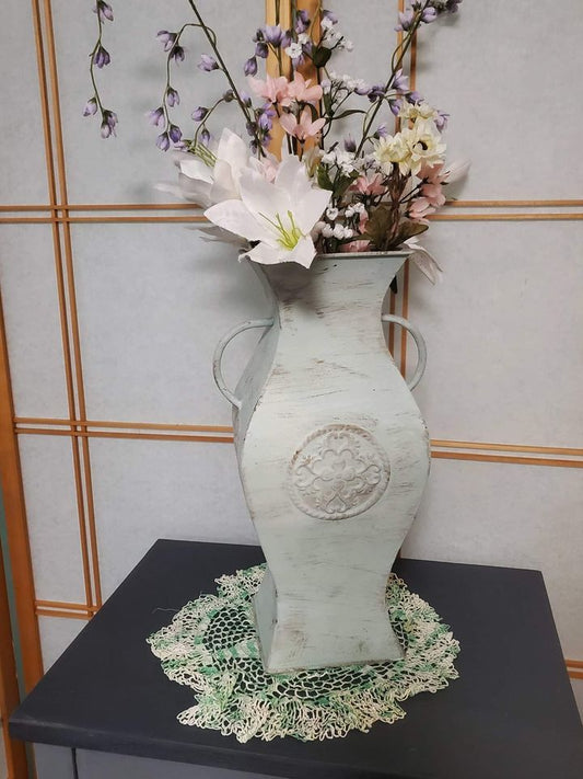 Pressed Tin Vase