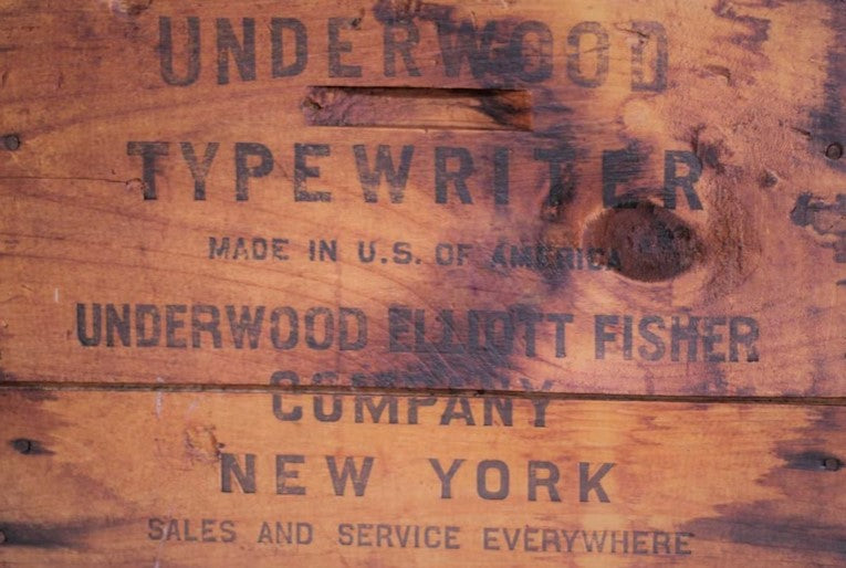 Underwood Crate Decoupage Paper