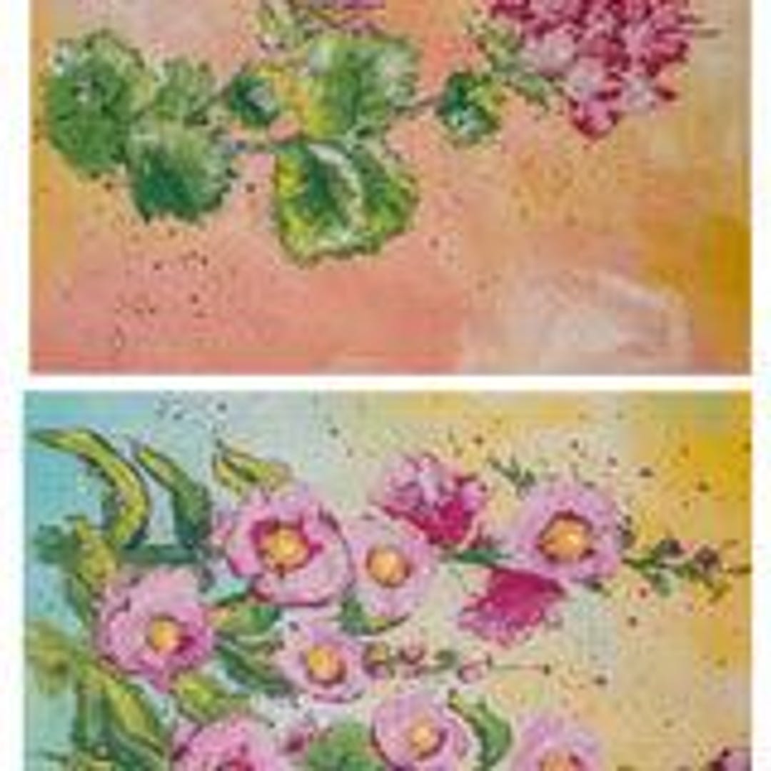 Hockyholly & Pretty Little Pink | Connies Rice Paper | A4