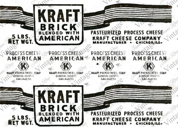 Kraft Cheese Label | JRV Rice Paper | A4