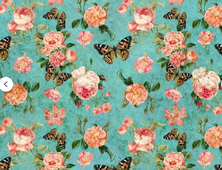 Patina Roses Decoupage Paper