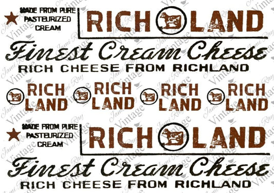 Richland Cheese | JRV Rice Paper | A4
