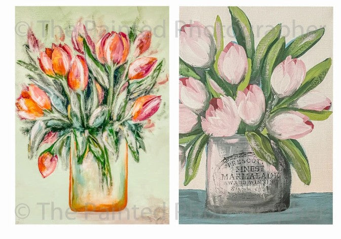 Tulips | Connies Rice Paper | A4